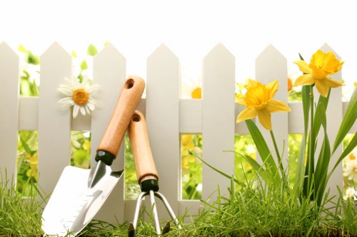 Hedge cutting and green waste clear-up at a Havering property